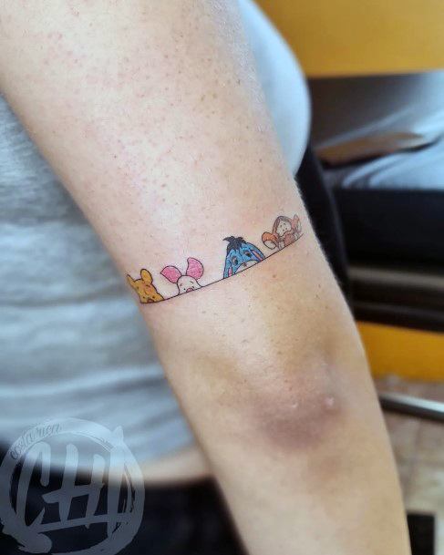 Womens Winnie The Pooh Girly Tattoo Designs