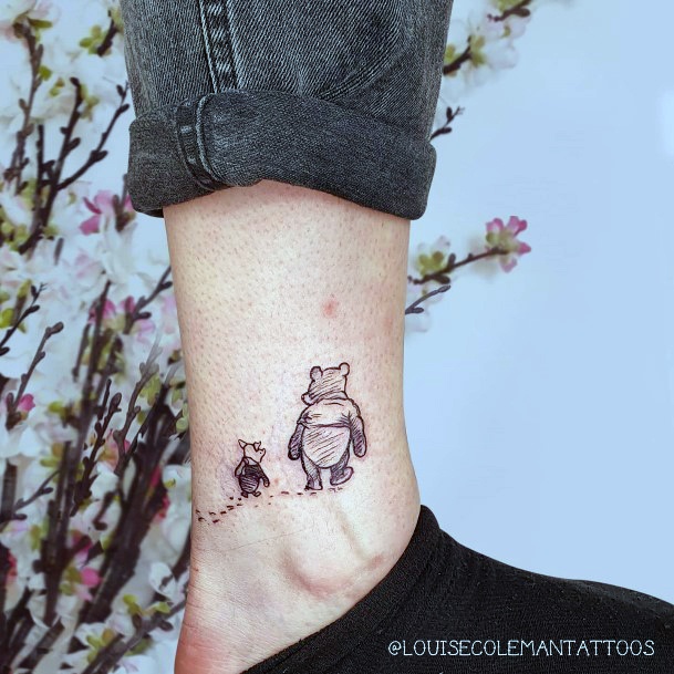 Womens Winnie The Pooh Tattoo Design Ideas