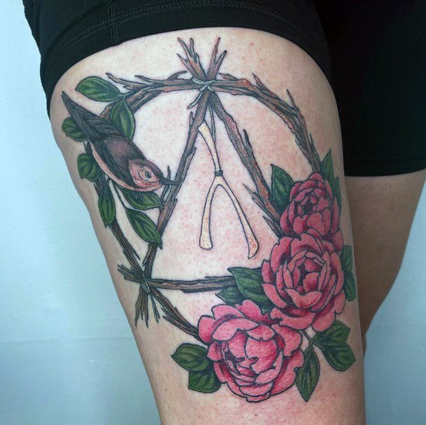 Womens Wishbone Girly Tattoo Designs