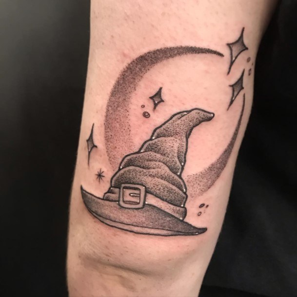 Top 100 Best Witch Hat Tattoos For Women Halloween Design Ideas