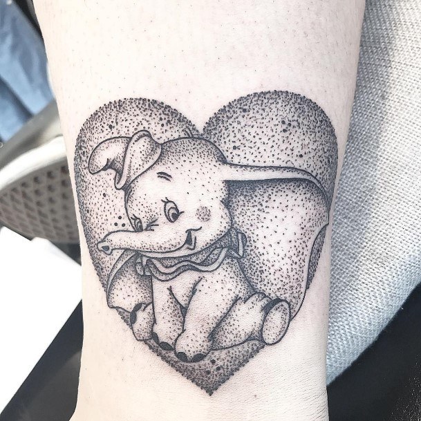 Womens Wrist Dotted Cute Elephant Tattoo