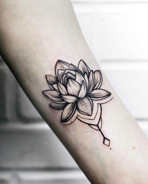 Womens Wrists Lotus Flower Tattoo
