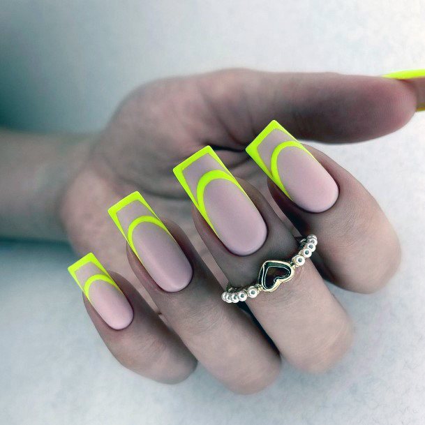 Womens Yellow Summer Good Looking Nails