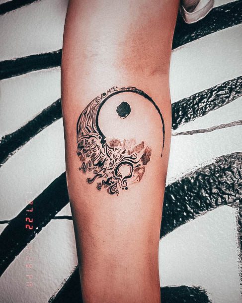 Womens Yin Yang Tattoo Design Ideas