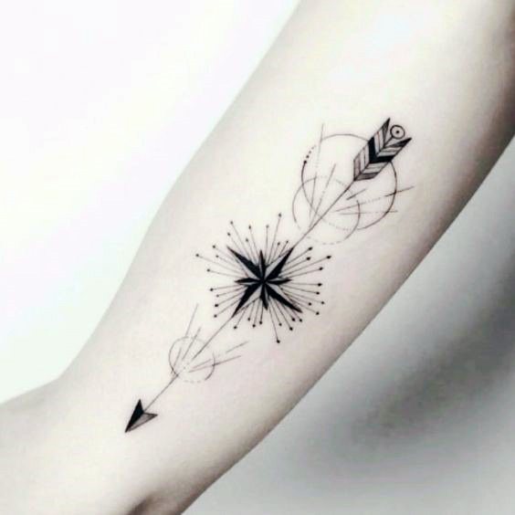 Wonderful Arrow Tattoo Womens Hands