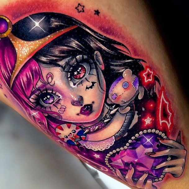 Wonderful Body Art Adventure Time Tattoo For Women