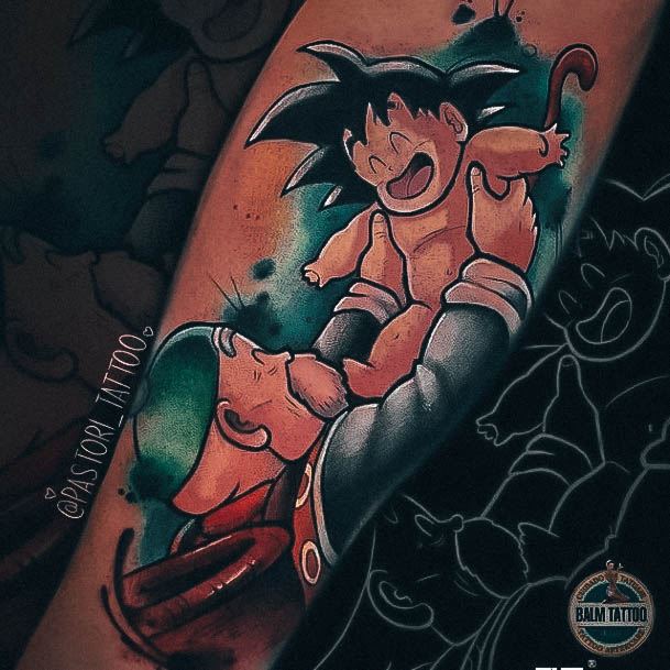 Wonderful Body Art Anime Tattoo For Women