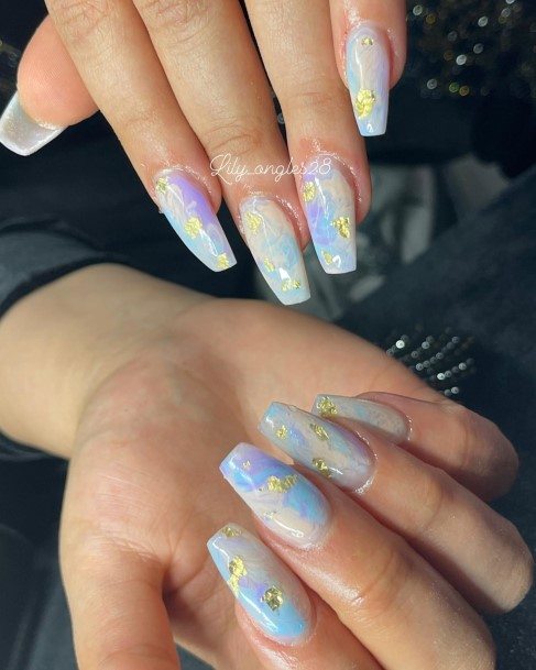 Wonderful Body Art Aquarium Nail For Women