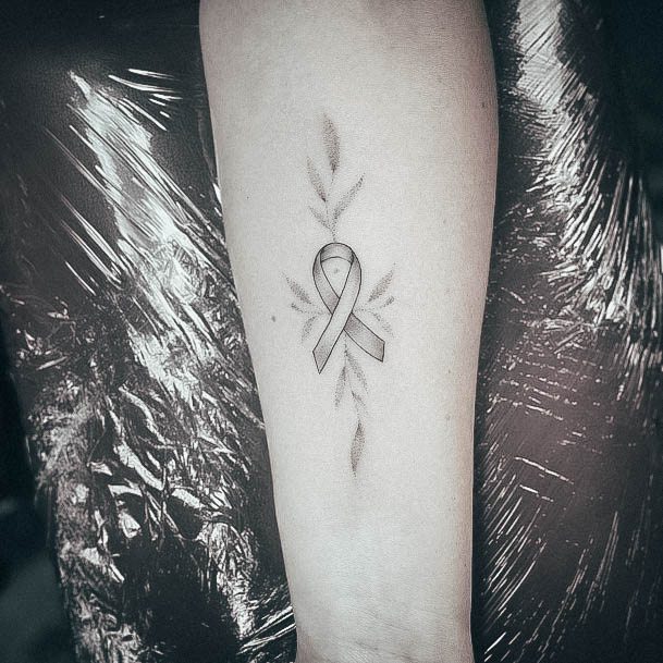 Wonderful Body Art Breast Cancer Tattoo For Women