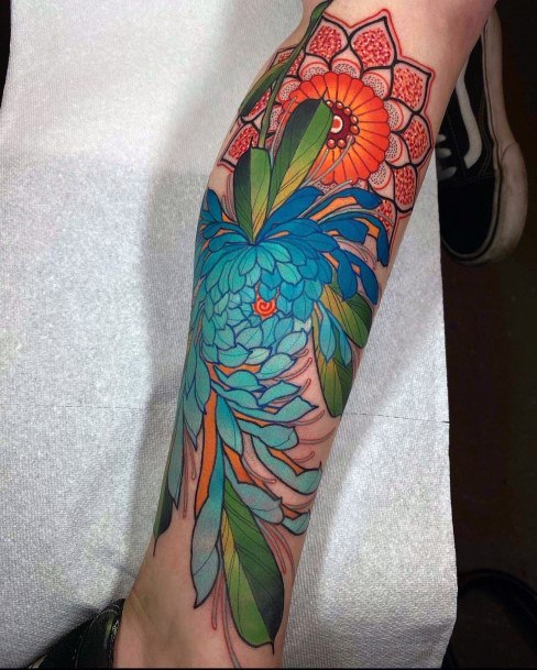 Wonderful Body Art Bright Tattoo For Women