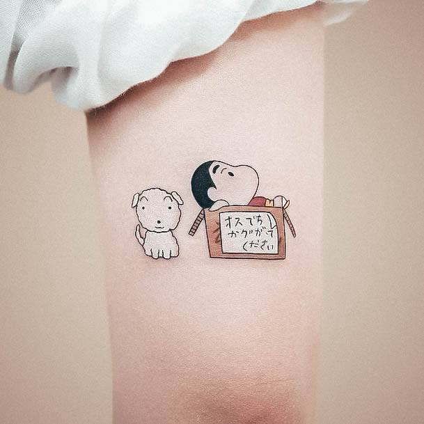 Wonderful Body Art Cartoon Tattoo For Women