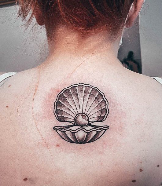 Wonderful Body Art Clam Tattoo For Women