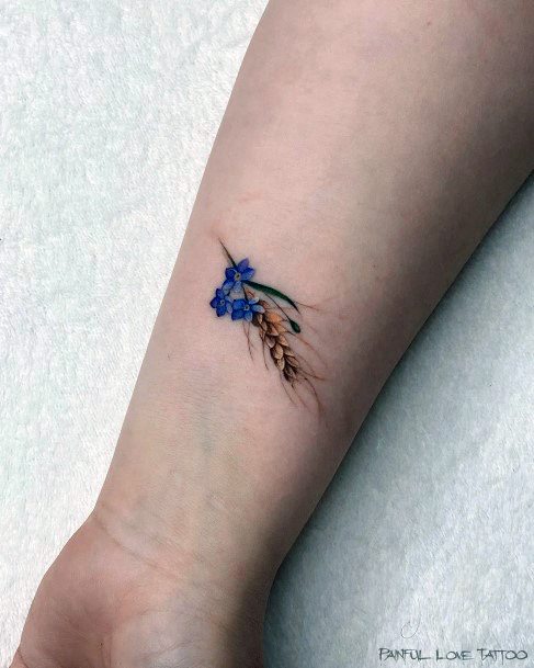 Wonderful Body Art Corn Tattoo For Women