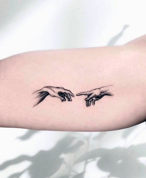 Wonderful Body Art Creation Of Adam Tattoo For Women