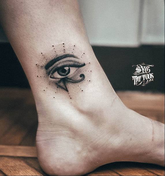 Wonderful Body Art Eye Of Horus Tattoo For Women