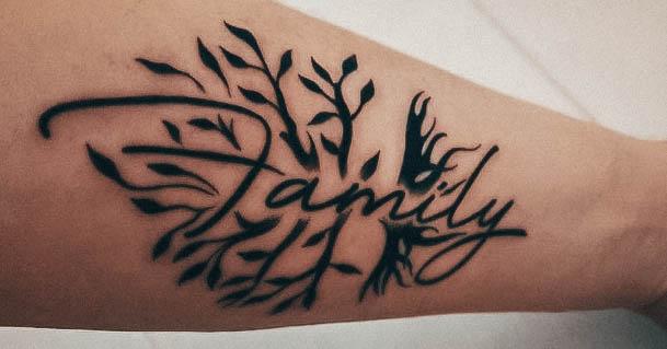 Wonderful Body Art Family Tree Tattoo For Women