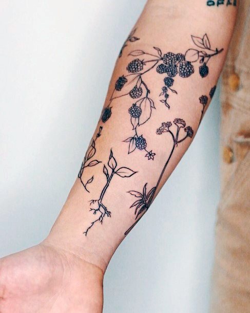 Wonderful Body Art Farm Tattoo For Women