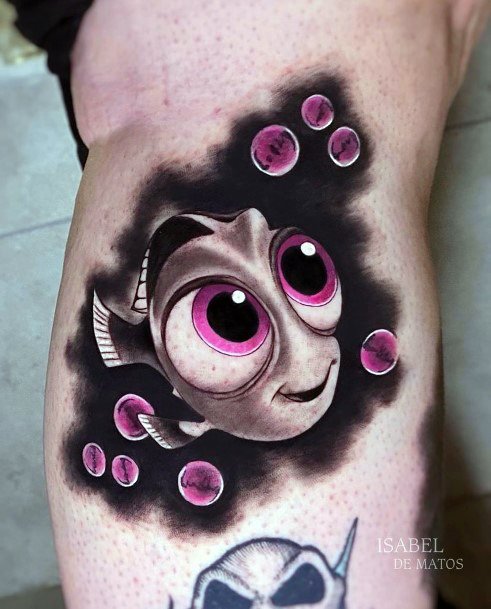 Wonderful Body Art Finding Nemo Tattoo For Women