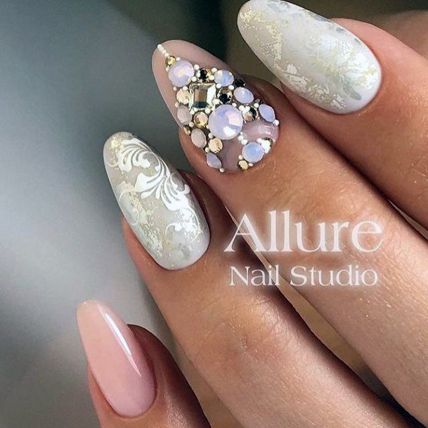 Wonderful Body Art Gemstone Nail For Women