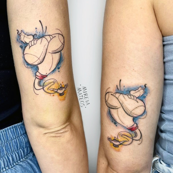 Wonderful Body Art Genie Tattoo For Women