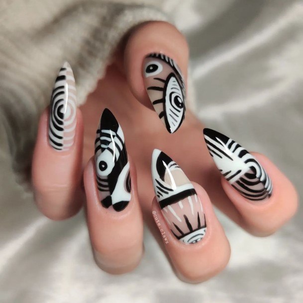 Wonderful Body Art Geometric Nail For Women