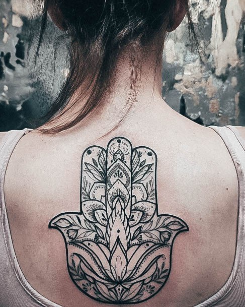 Wonderful Body Art Hamsa Tattoo For Women