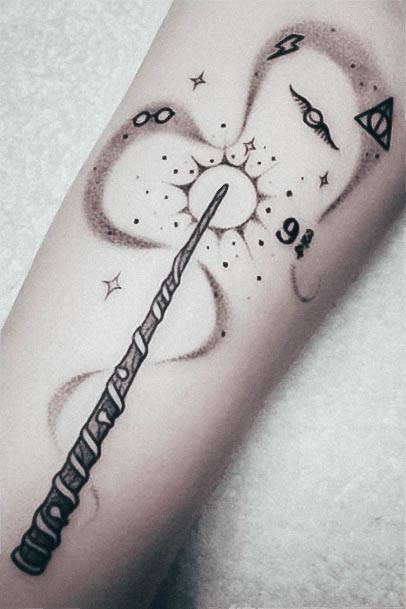 Wonderful Body Art Harry Potter Tattoo For Women