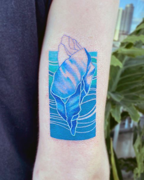 Wonderful Body Art Iceberg Tattoo For Women