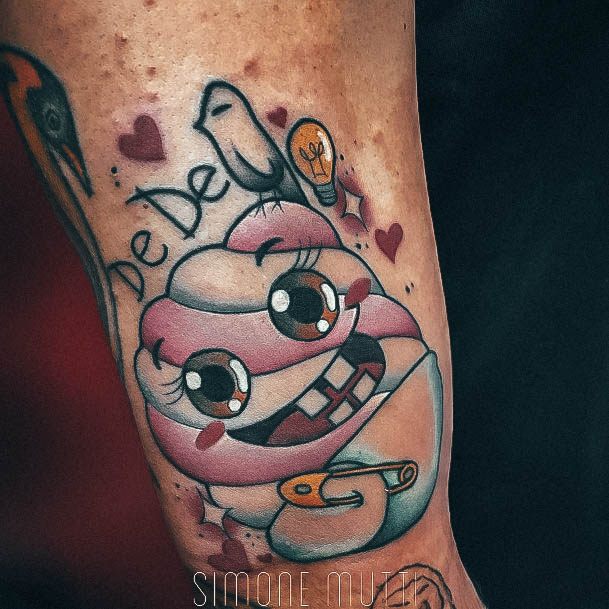 Wonderful Body Art Marshmallow Tattoo For Women