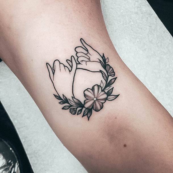 Wonderful Body Art Pinky Promise Tattoo For Women