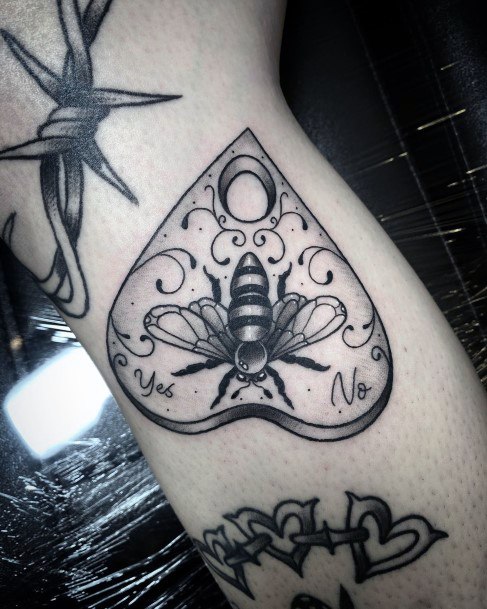 Wonderful Body Art Planchette Tattoo For Women