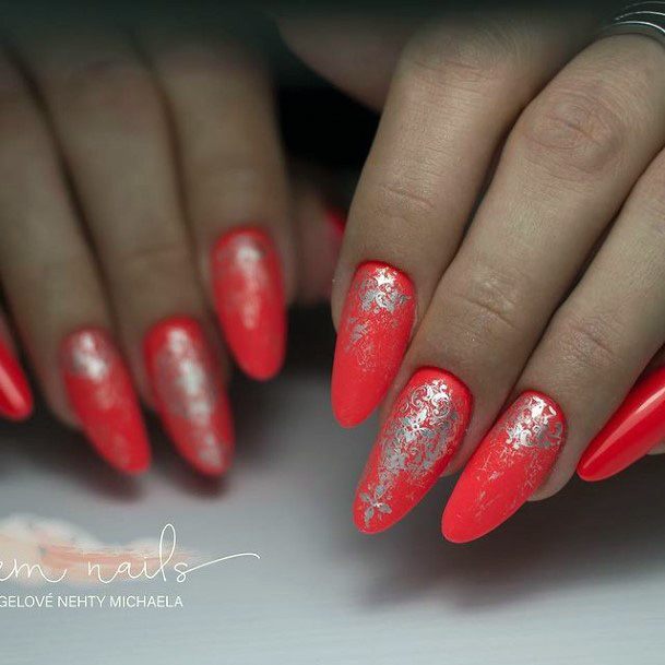 Wonderful Body Art Red Dress Nail For Women