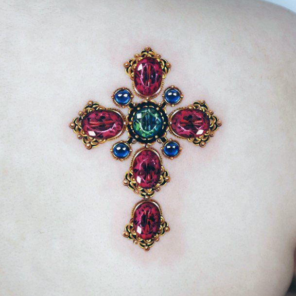 Wonderful Body Art Ruby Tattoo For Women