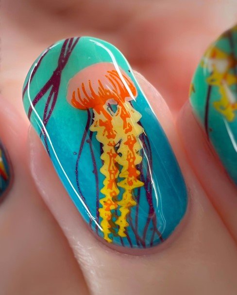 Wonderful Body Art Sea Nail For Women