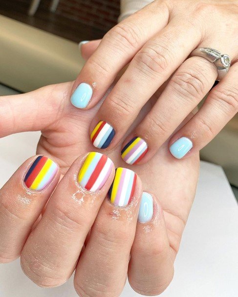 Wonderful Body Art Striped Nail For Women