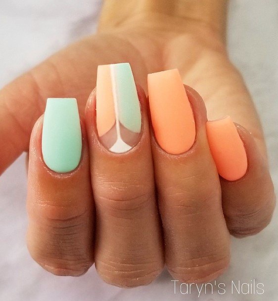 Wonderful Body Art Summer Matte Nail For Women