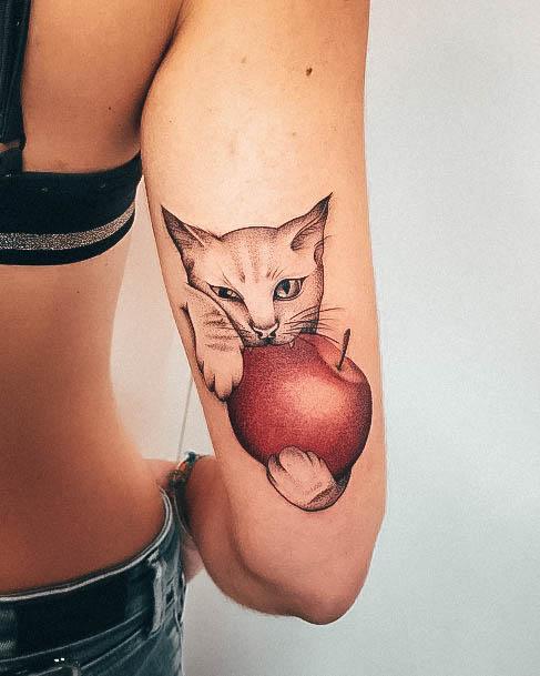 Wondrous Apple Tattoo For Woman