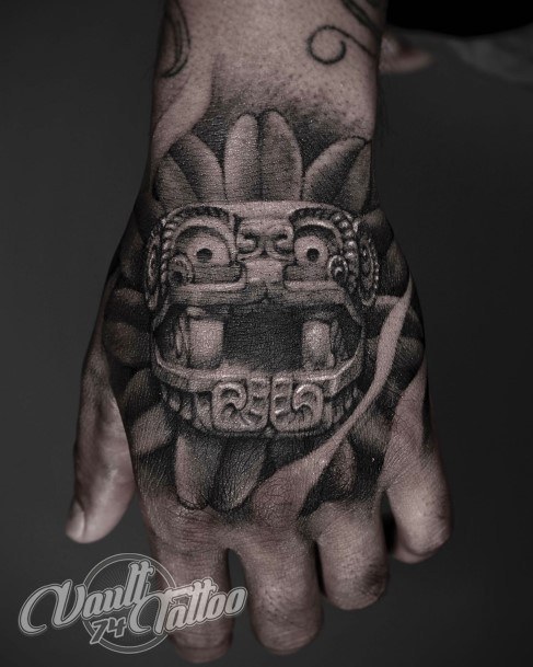 Wondrous Aztec Tattoo For Woman Hand