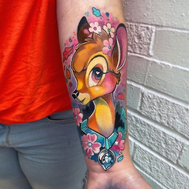 Wondrous Bambi Tattoo For Woman