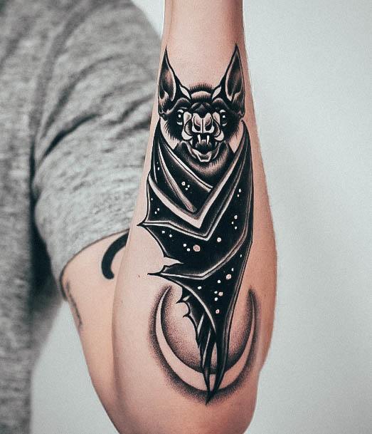 Wondrous Bat Tattoo For Woman