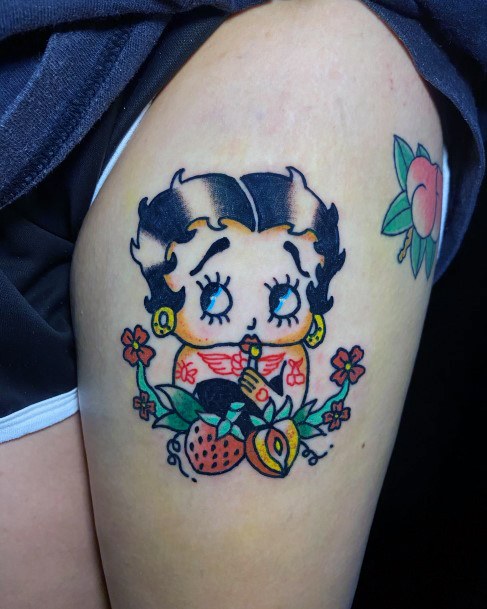 Wondrous Betty Bop Tattoo For Woman