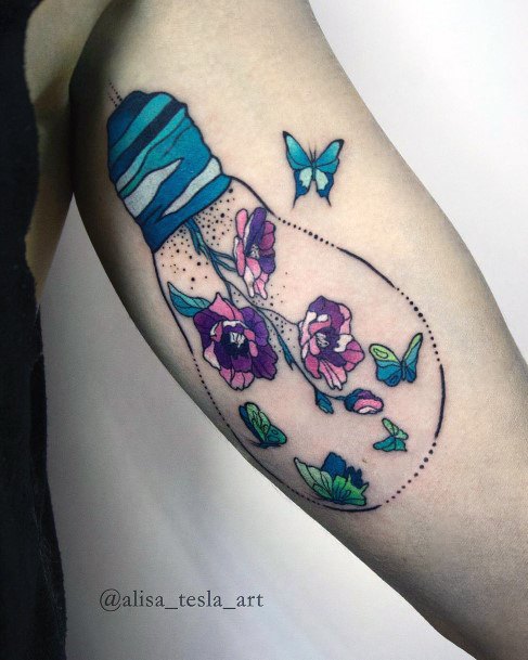 Wondrous Bicep Tattoo For Woman