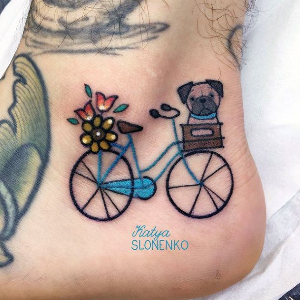 Wondrous Bicycle Tattoo For Woman