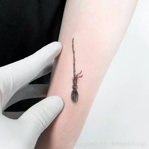 Wondrous Broomstick Tattoo For Woman