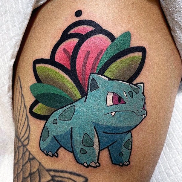 Wondrous Bulbasaur Tattoo For Woman