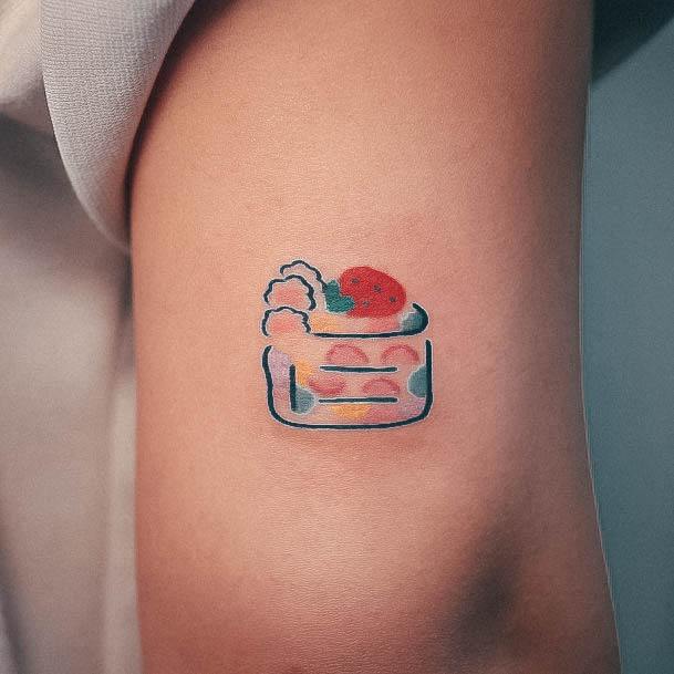 Wondrous Cake Tattoo For Woman