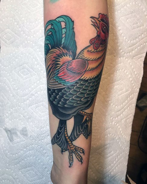 Wondrous Chicken Tattoo For Woman