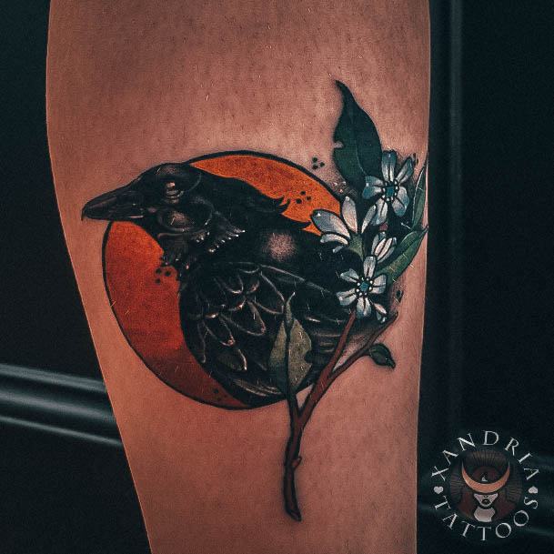 Wondrous Crow Tattoo For Woman