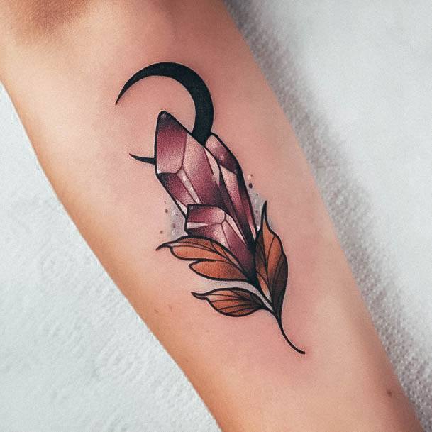 Wondrous Crystal Tattoo For Woman