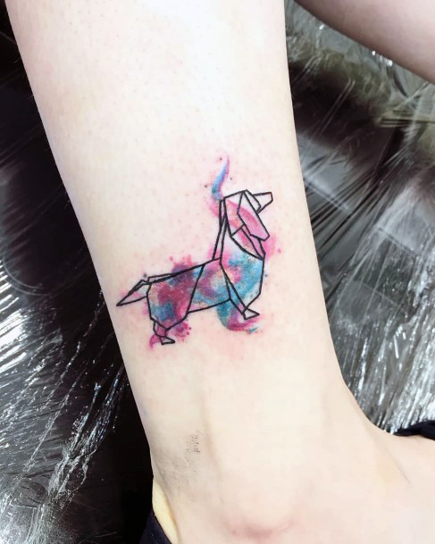 Wondrous Dachshund Tattoo For Woman